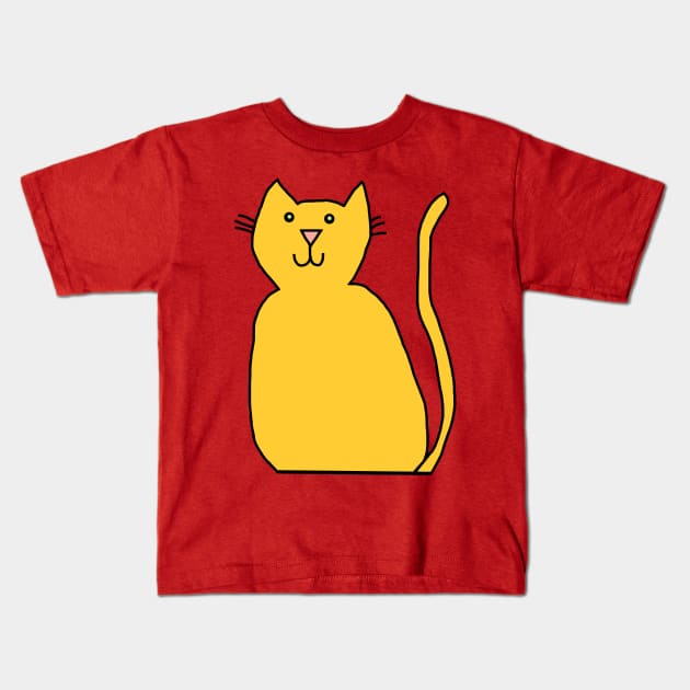 Cute Cat Doodle for Kids Kids T-Shirt by ellenhenryart